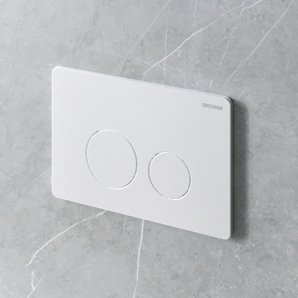 Клавиша смыва Grossman Style 700.K31.05.01M.01M белый матовый